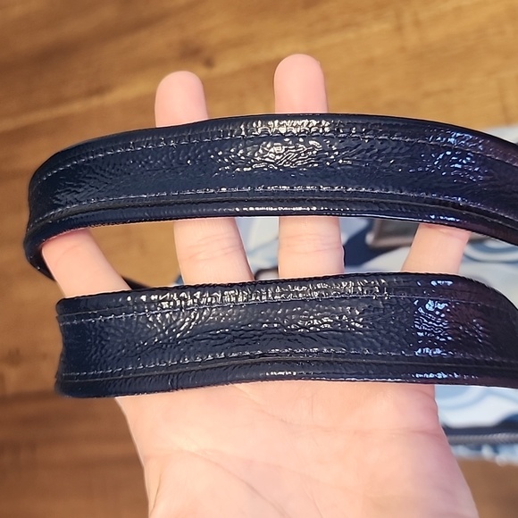 Coach Poppy Signature Blue Denim Zip Top Tote - Picture 10 of 16